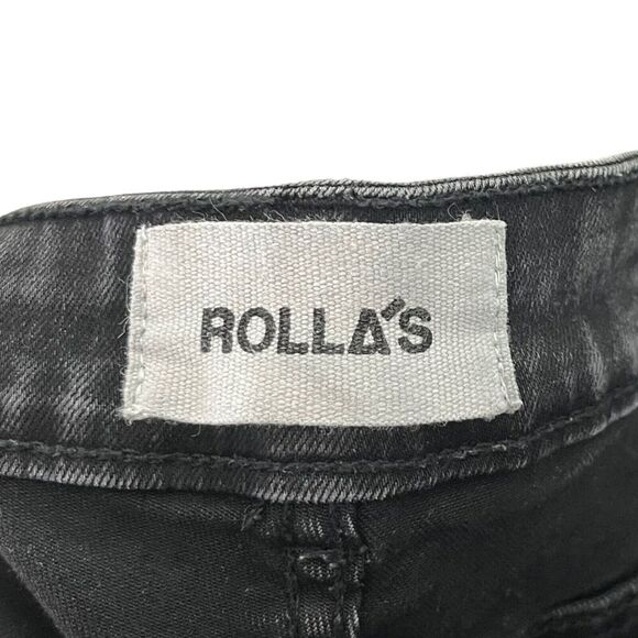 ROLLA'S Westcoast Ankle Jeans Washed Black Women’s Size 27 Mid Rise Skinny - Picture 10 of 12